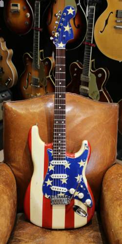 Philippe Dubreuille Stars and Stripes (Wayne Kramer) Custom Stratocaster