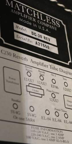 Matchless DC-30 Rev White de 2015