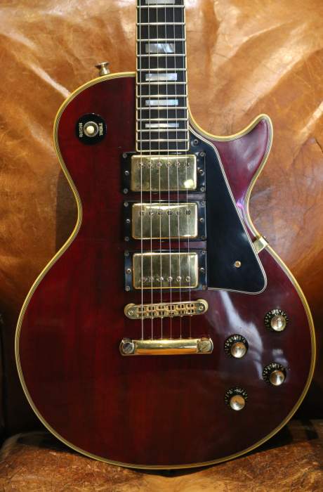 Gibson Les Paul Custom 3 Pickups Wine Red de 1977