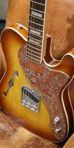 Fender Esquire Thinline Custom Built by Fred Stuart for Pete Anderson Sunburst de 1993