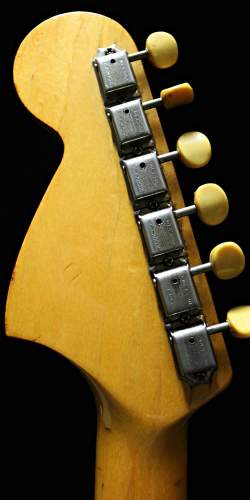 Fender Mustang Yellow Competition Matching Headstock de 1968
