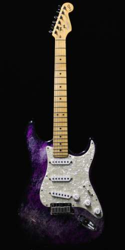Fender Stratocaster Aluminium Purple 40ème anniversaire de 1994
