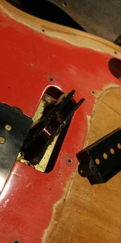 Fender Precision Bass Fiesta Red (Refin) de 1962