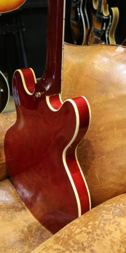 Gibson ES 355 T en rare configuration mono originale ! Cherry red de 1966