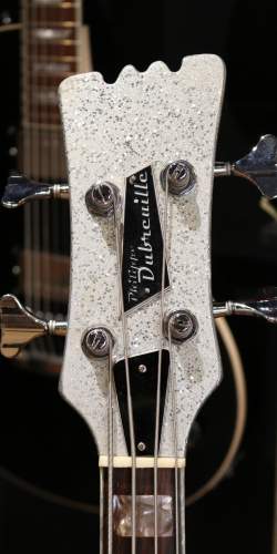 Basse Type Mosrite série "Discoramones" Silver Sparkle Phillipe Dubreuille de 2020
