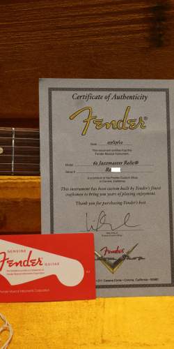 Fender Jazzmaster Custom Shop '62 Reissue Relic Fiesta Red de 2012