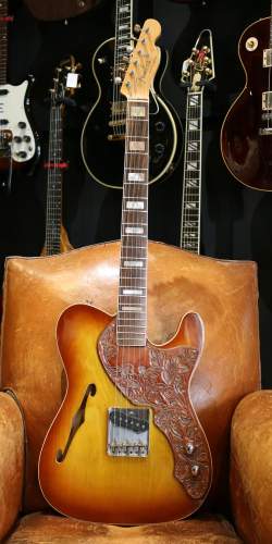 Fender Esquire Thinline Custom Built by Fred Stuart for Pete Anderson Sunburst de 1993