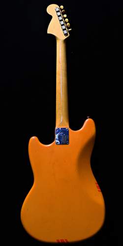 Fender Mustang Yellow Competition Matching Headstock de 1968