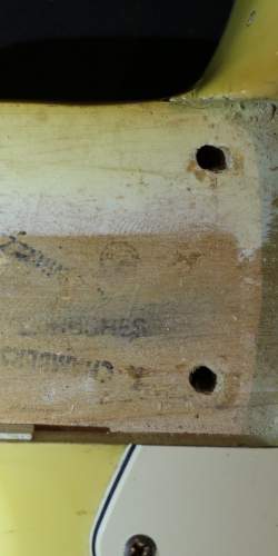 Fender Stratocaster (4 bolts) Olympic White de 1971