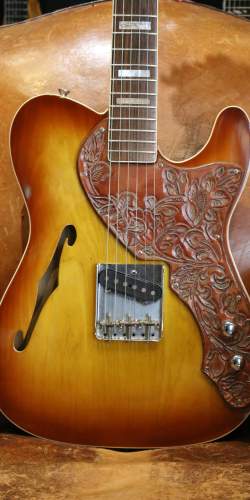Fender Esquire Thinline Custom Built by Fred Stuart for Pete Anderson Sunburst de 1993