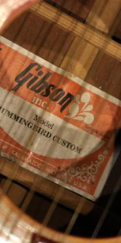 Gibson Hummingbird Cherryburst de 1978