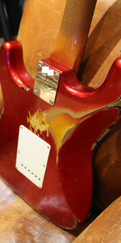 Fender Stratocaster Custom Shop 1960 Roasted Heavy Relic Limited Edition Candy Apple Red over 3 Tone Sunburst de 2018