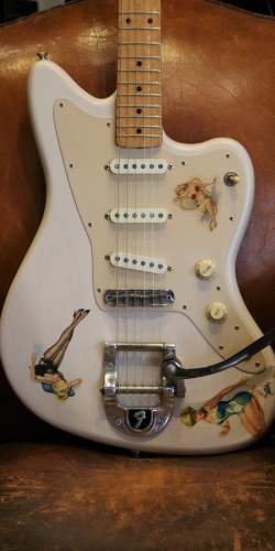 Fender Custom Shop Pin Up Jazzmaster White Mary Kay de 1997