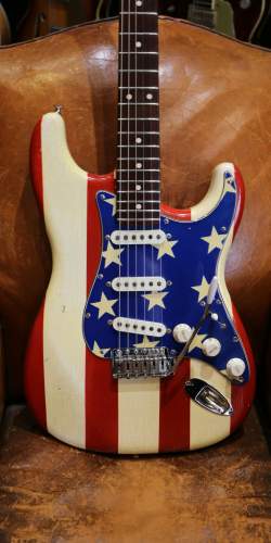 Philippe Dubreuille Stars and Stripes (Wayne Kramer) Custom Stratocaster